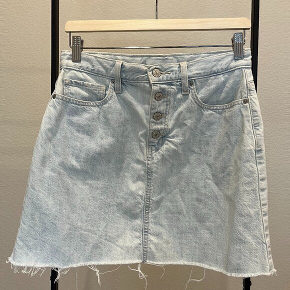 Uniqlo Denim Skirt Size 6 - Picture 3 of 8
